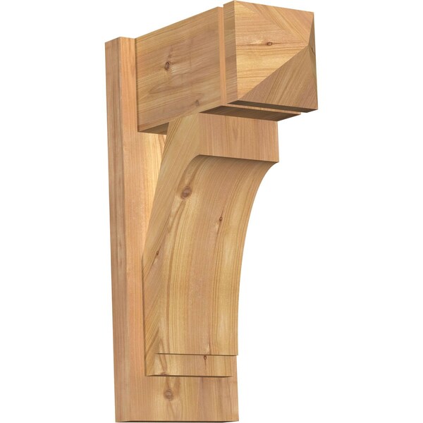 Ekena Millwork Imperial Arts & Crafts Smooth Outlooker, Western Red Cedar, 7 1/2"W x 14"D x 22"H OUT08X14X22IMP03SWR - main